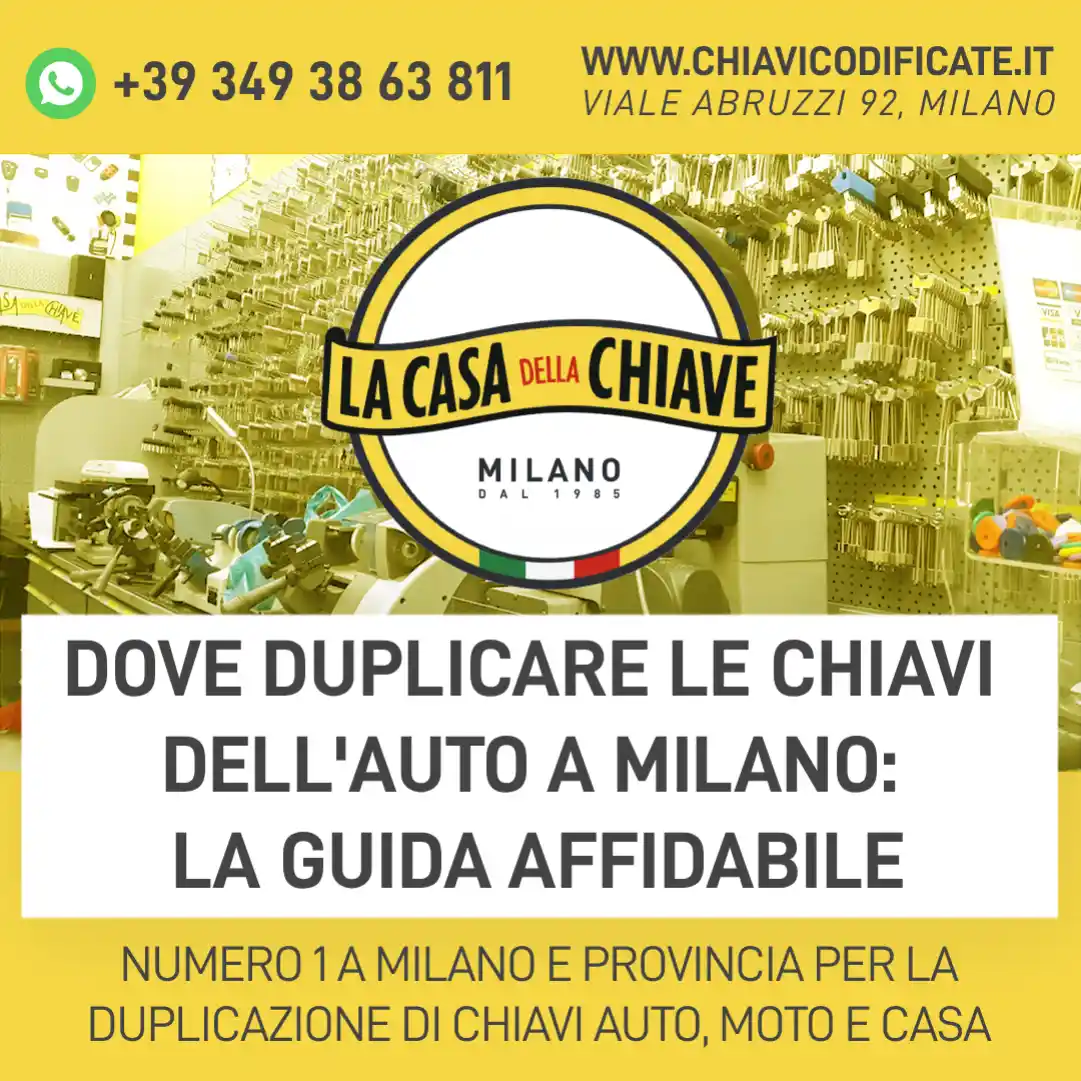 Dove duplicare le chiavi dell'auto a Milano: la guida affidabile