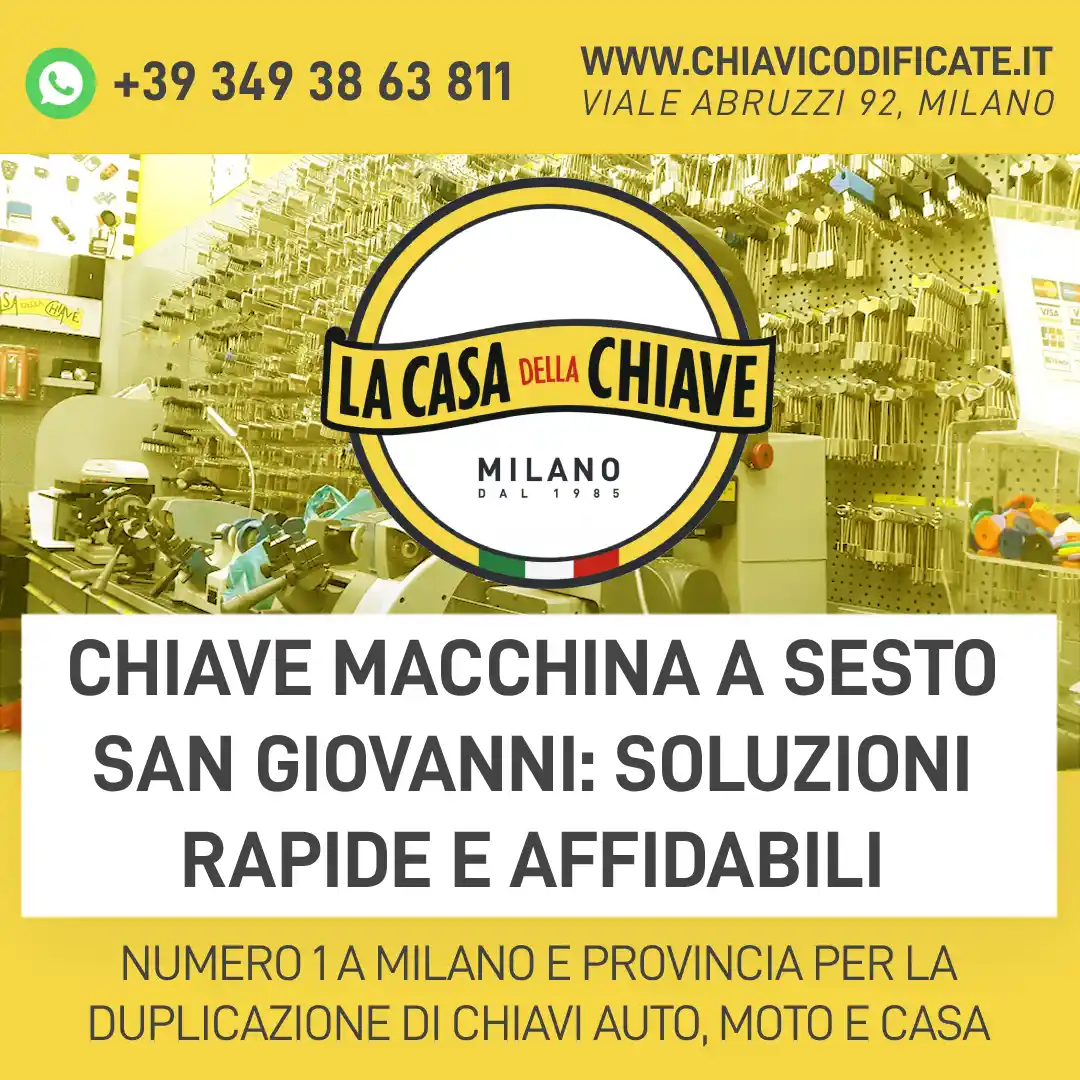 Chiave macchina a Sesto San Giovanni: soluzioni rapide e affidabili