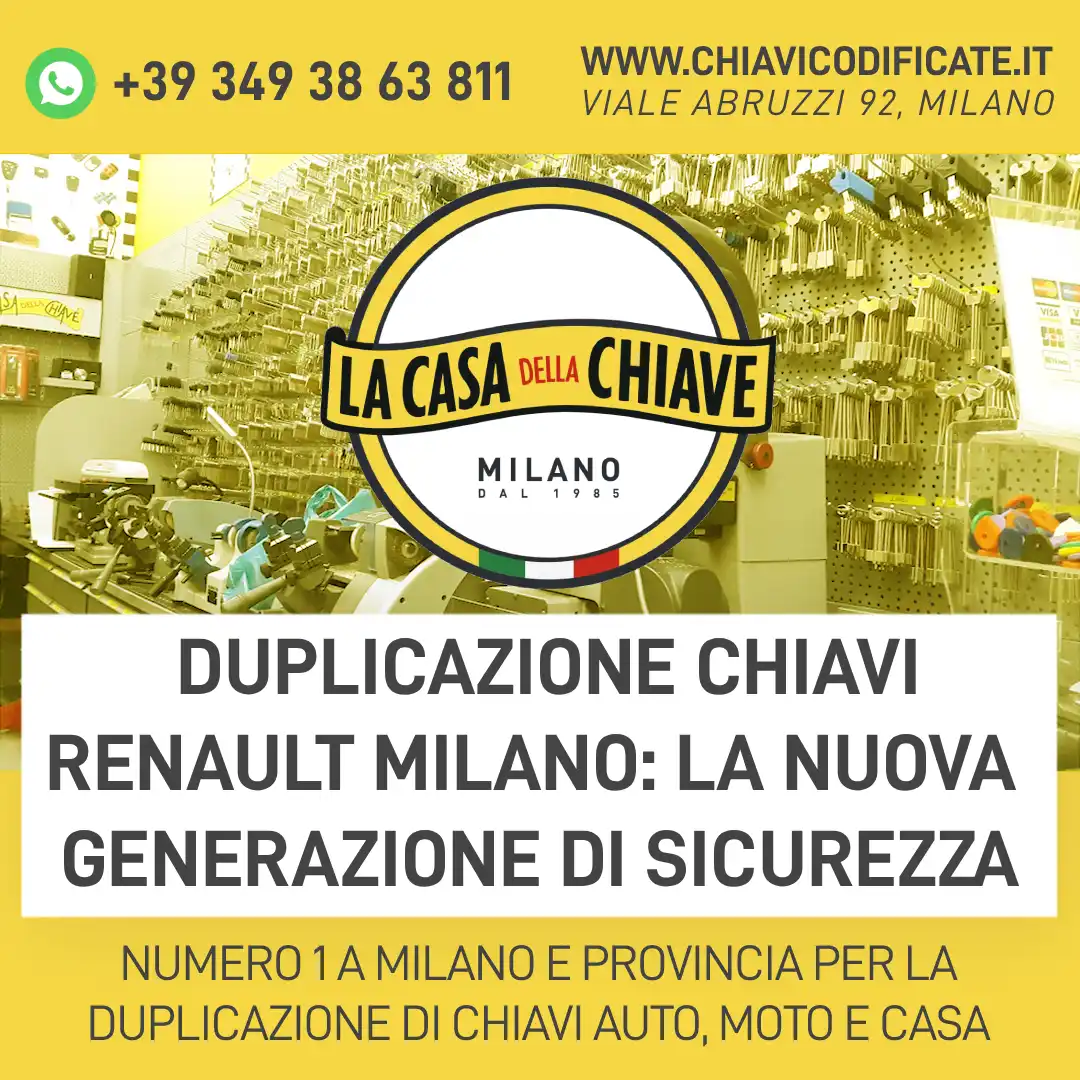 Duplicazione Chiavi Renault Milano: la nuova generazione di sicurezza
