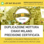Duplicazione Mottura Chiavi Milano: precisione certificata